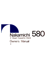 Nakamichi 580-Owners-Manual